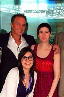 Alejandra Barba con Dan Buettner