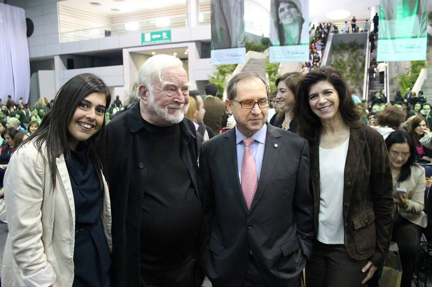 Alejandra Barba con Mihaly Csikszentmihalyi