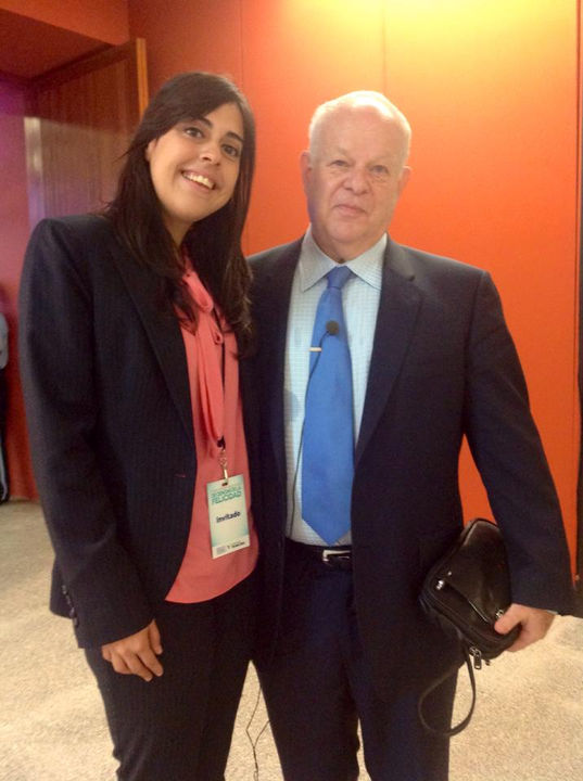 Alejandra Barba con Martin Seligman