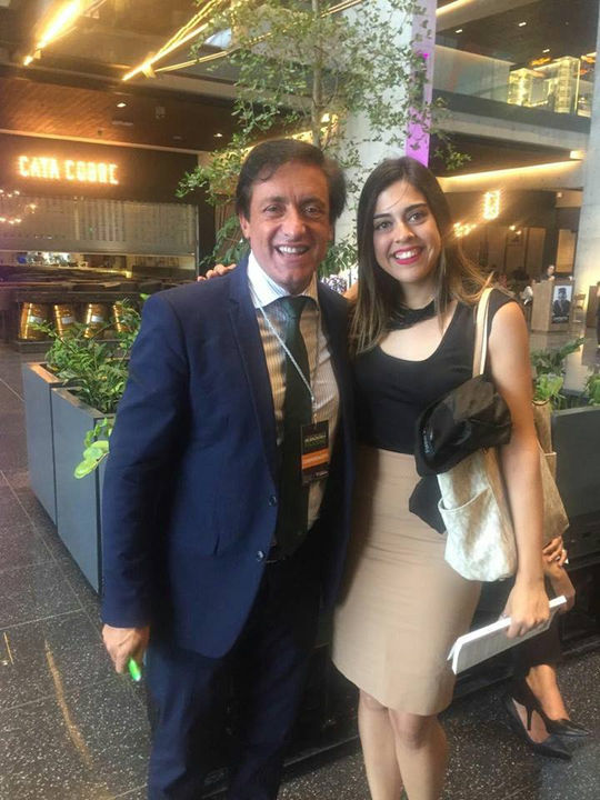 Alejandra Barba con Santiago Vázquez